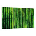 Obraz na płótnie 120x80 - Bambusowy urok zielonej harmonii - bambus, zieleń