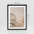 Plakat w ramie 30x40 - Boho urok suchych liści - suche, liście - rama czarna