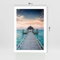 Plakat bez ramy 50x70 - Morski Pomost - morze, pomost