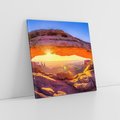 Obraz na płótnie 30x30 - Magia pustyni: skały i bezkresny horyzont - pustynia, skały
