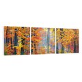 Obraz na płótnie 90x30 - Jesienny taniec lasu - jesień, las