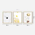 Zestaw obrazy w ramie 50x70 galeria - Moda, kapelusz, cytryny, wakacje, lato - rama drewno