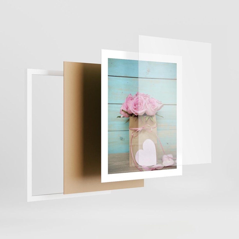 Plakat w ramie 40x50 - Uczucie W Pełnym Rozkwicie - kwiaty, romantyczne - rama biała