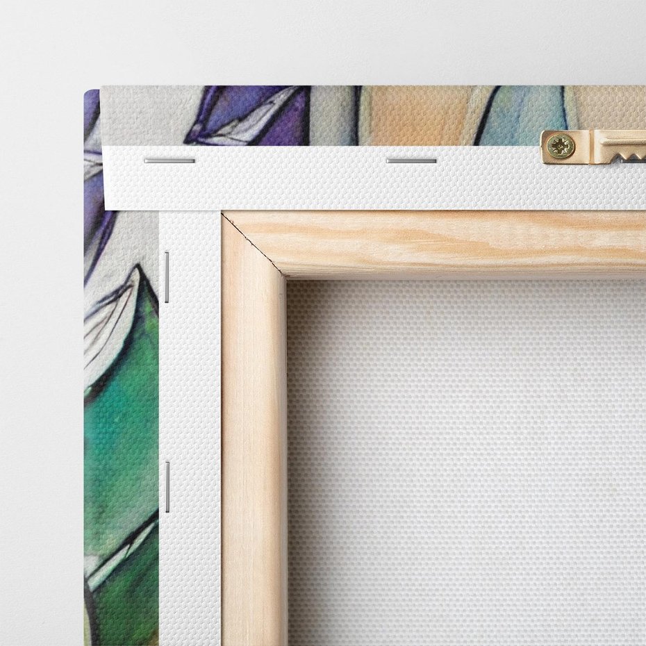 Obraz na płótnie 70x100 - Estetyczna Roślina - abstrakcja, akwarela