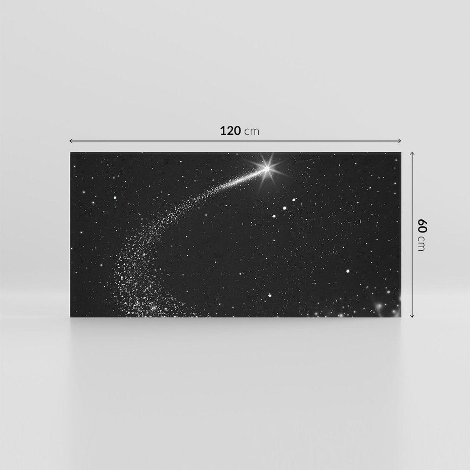 Obraz na płótnie 120x60 - Kometa wśród gwiazd - kometa, gwiazdy