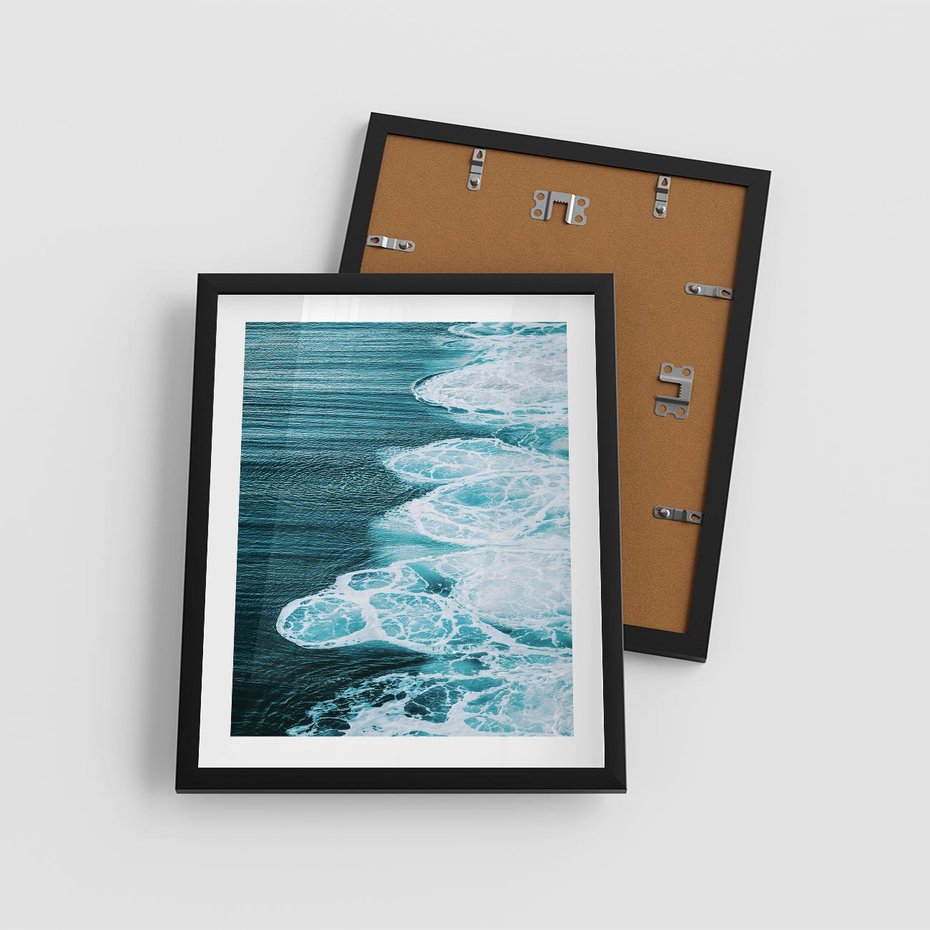 Plakat w ramie 40x50 - Morska potęga - morze, ocean - rama czarna