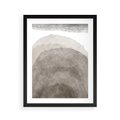 Plakat w ramie 40x50 - Przenikające Kształty - rozmyte cienie, abstrakcja - rama czarna