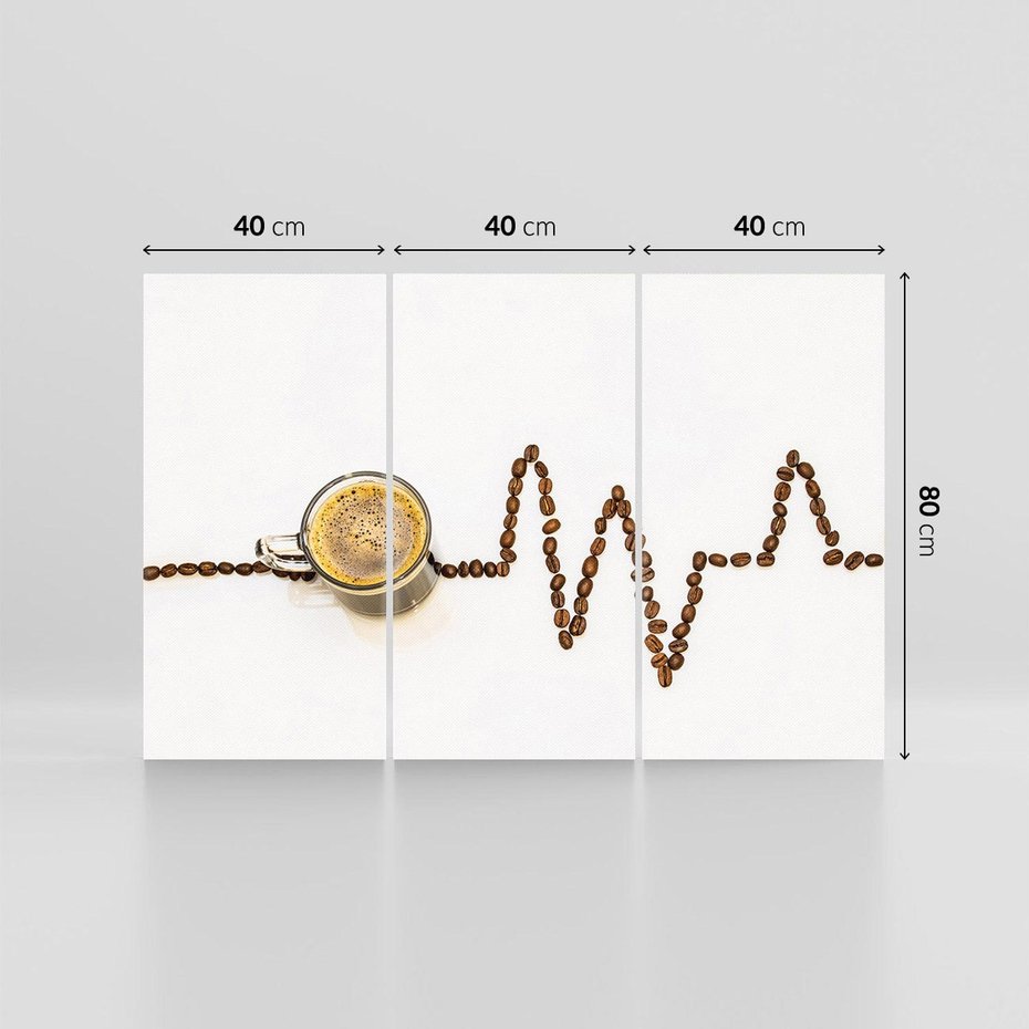 Obraz na płótnie 120x80 - Aromatyczna kawa: Złoto ziaren - kawa, ziarna