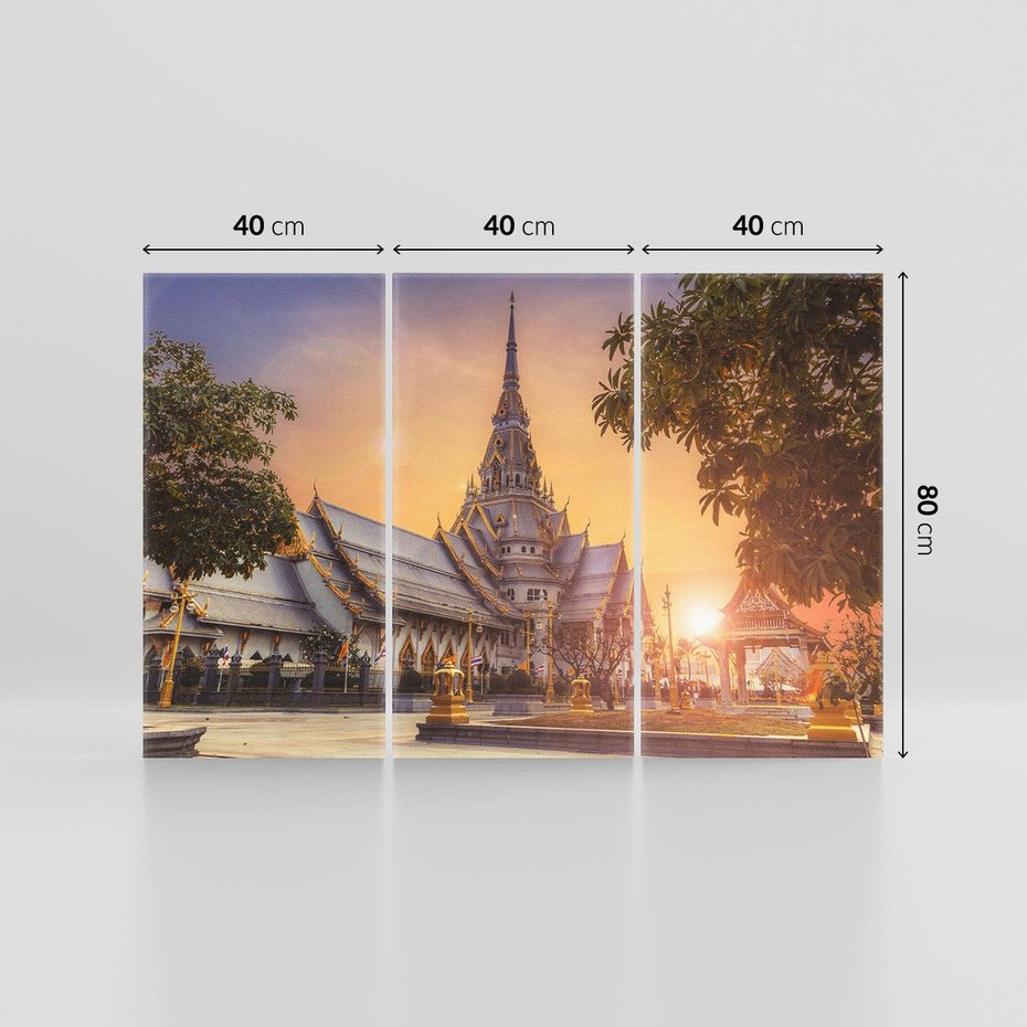 Obraz na płótnie 120x80 - Klasztor: Spokój Wschodnich Przestrzeni - klasztor, Azja