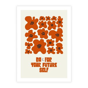 Plakat bez ramy 40x50 - Taniec Kolorowych Promieni - self care, kompozycja kwiaty