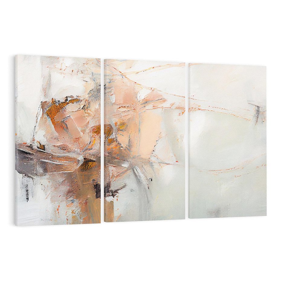 Obraz na płótnie 120x80 - Taniec księżycowego pyłu - abstrakcja, tekstury farb