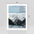 Plakat bez ramy 40x50 - Magia Zimy w Górach - góry, śnieg