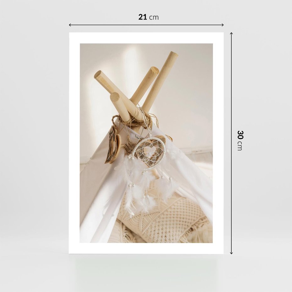 Plakat bez ramy 21x30 - Oaza Swobodnego Stylu - boho, tipi