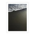 Plakat bez ramy 21x30 - Morskie Fale na Plaży - plaża, morskie fale omywają piasek