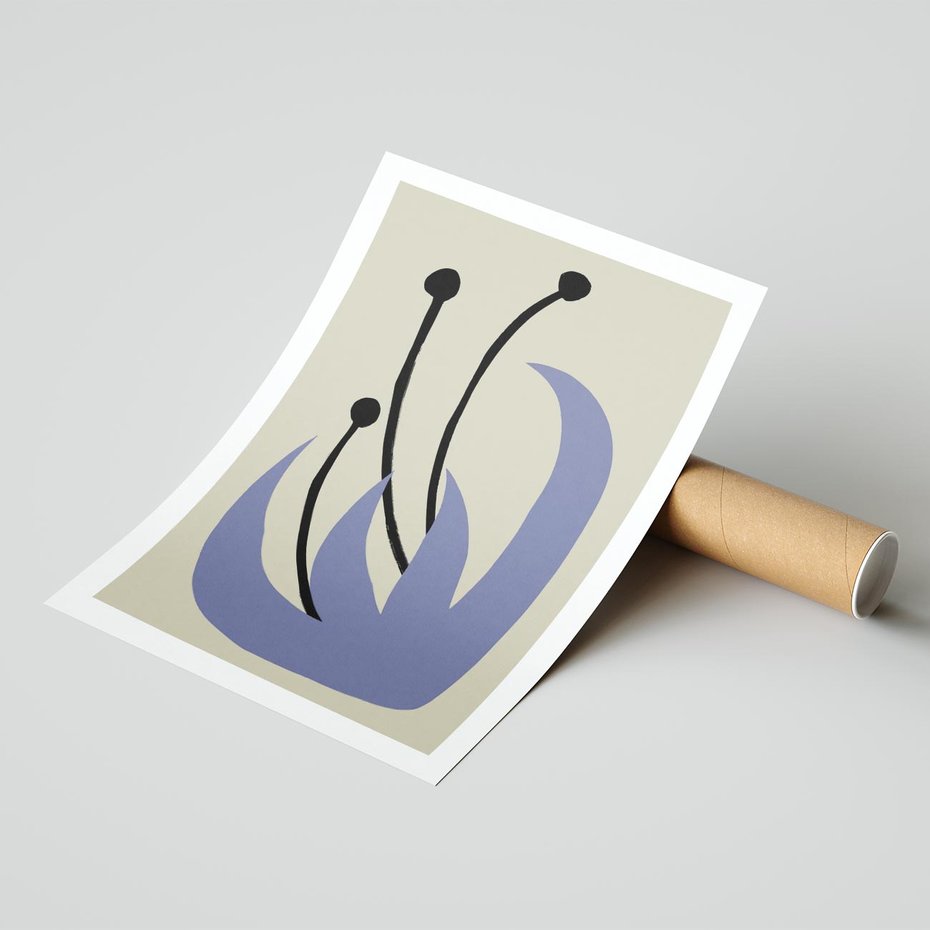 Plakat bez ramy 50x70 - Bezgraniczne Przenikanie - minimalizm, boho plakat