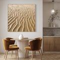 Obraz w ramie 80x80 - Piasek i Nieskończoność - pustynia, piasek - rama drewno