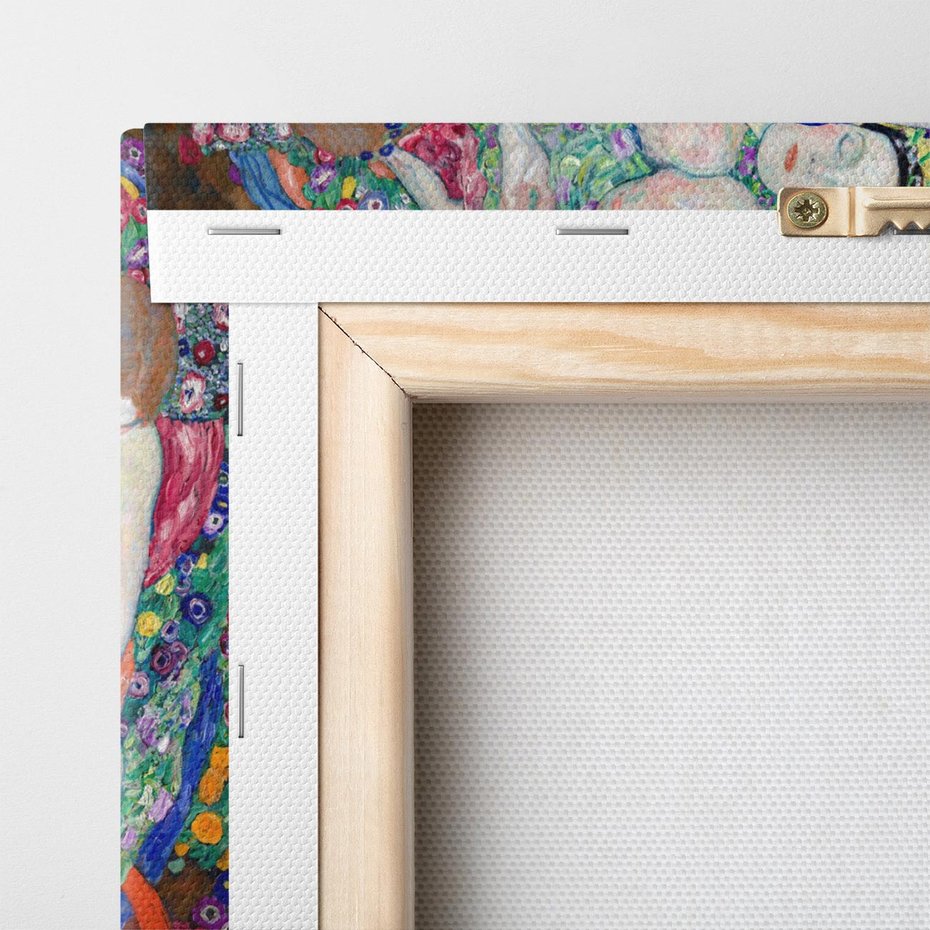 Obraz na płótnie 80x120 - "Dziewica" (1913) Gustav Klimt - Reprodukcja - reprodukcja, obraz na płótnie