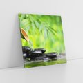 Obraz na płótnie 70x70 - Spokój w bambusowym SPA - bambus, SPA