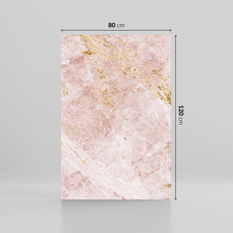 Obraz na płótnie 80x120 - Wyjątkowa Stylizacja - marmur, złoto