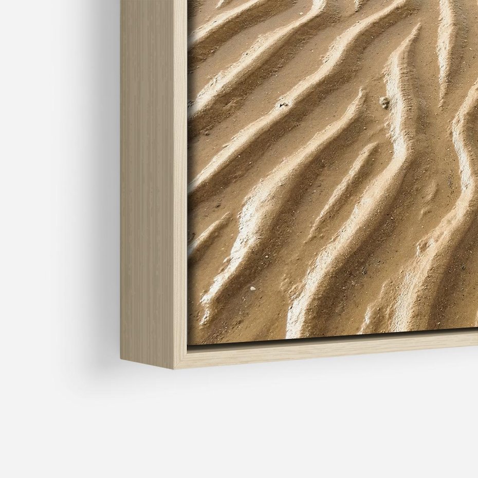 Obraz w ramie 80x80 - Piasek i Nieskończoność - pustynia, piasek - rama drewno