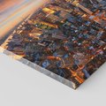 Obraz na płótnie 30x30 - Miasto wieżowców w perspektywie - miasto, wieżowce