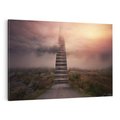 Obraz na płótnie 100x70 - Wędrówka po malowniczej drodze - droga, schody