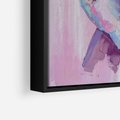 Obraz w ramie 50x70 - Splecione - obraz olejny, pastelowe kolory - rama czarna