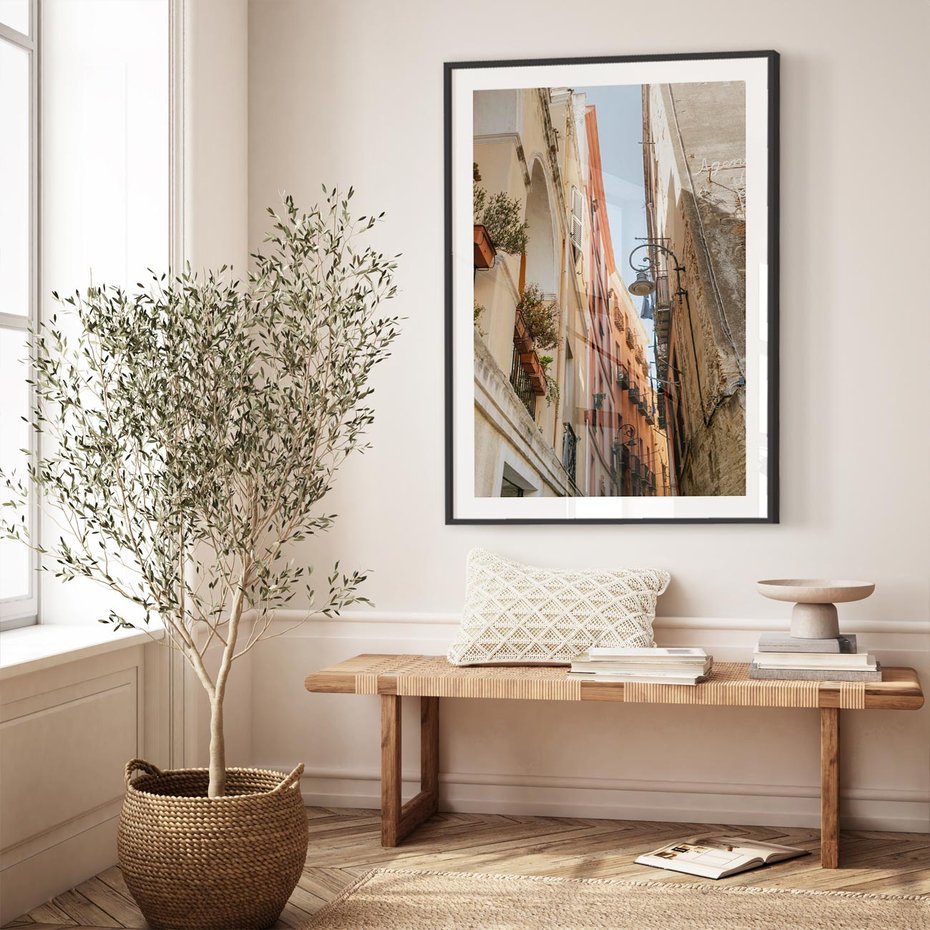 Plakat bez ramy 21x30 - Włoskie uroki - włoskie, uliczki