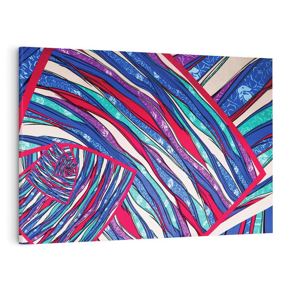 Obraz na płótnie 100x70 - Abstrakcyjna Gra Świateł i Cieni - abstrakcja