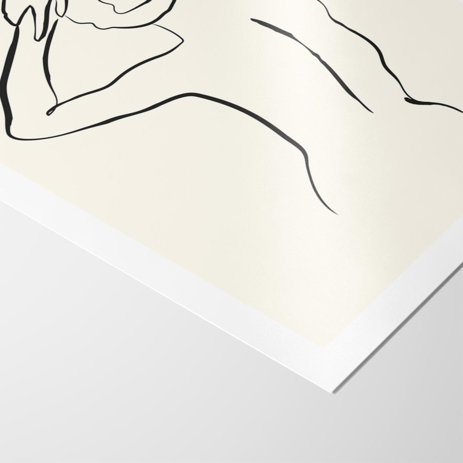 Plakat bez ramy 40x50 - Tajemniczy Rytm - kobieta, posąg