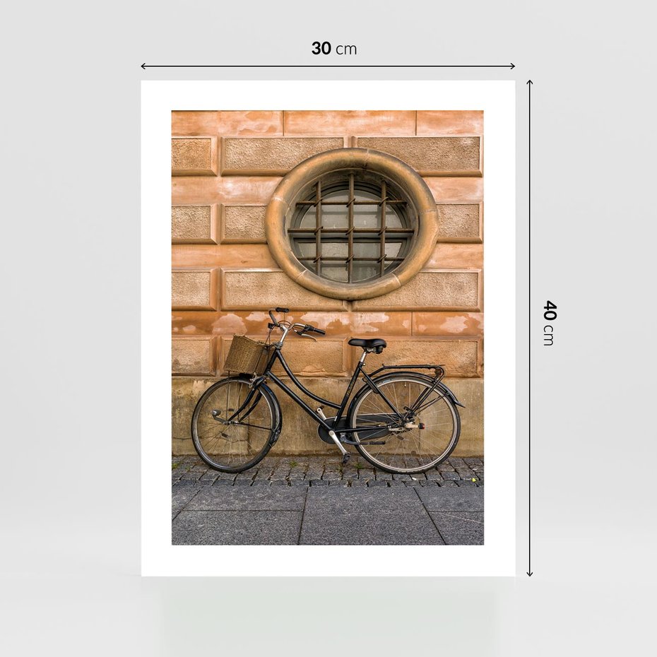 Plakat bez ramy 30x40 - Holenderska Ikona - rower, Holandia