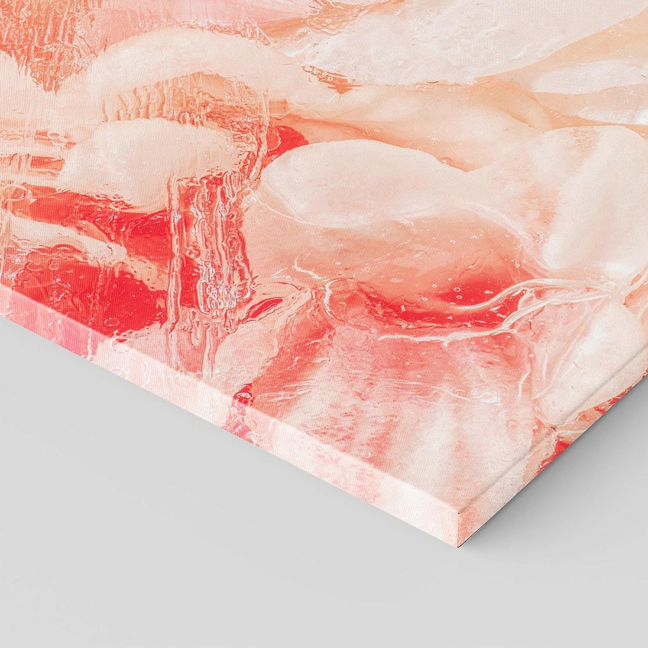 Obraz na płótnie 120x80 - Kwiatowe hafty marzeń - abstrakcja przypominająca kwiaty, róże