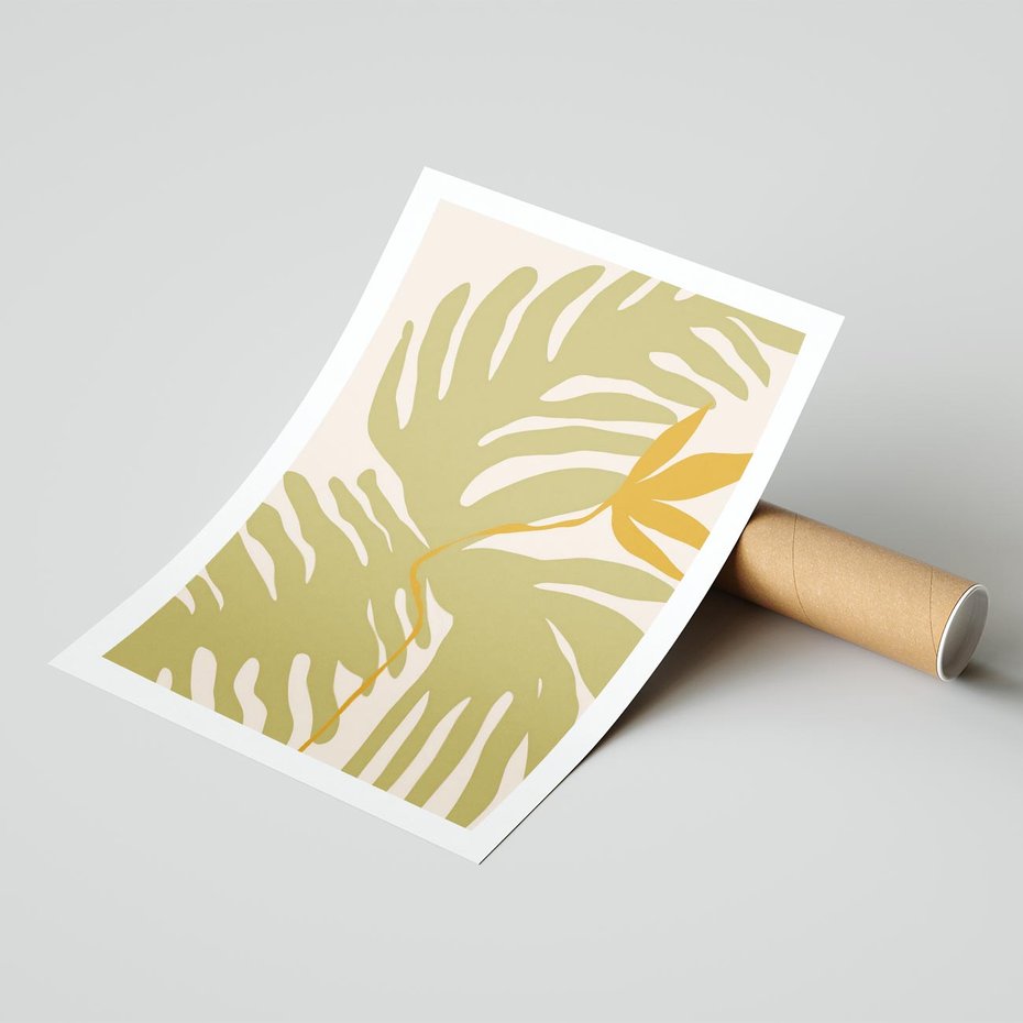 Plakat bez ramy 50x70 - Konturem Zmiękczane - minimalistyczny obraz, nowoczesny