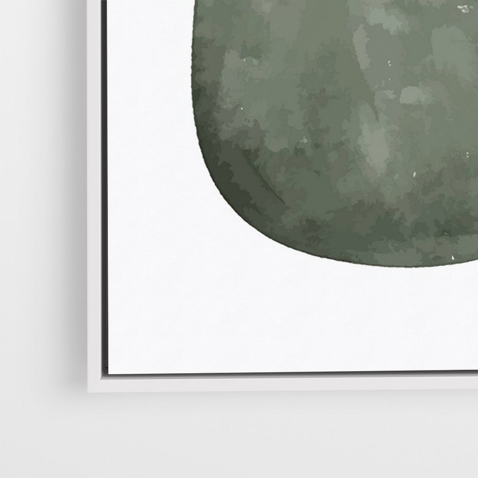 Obraz w ramie 80x120 - Owocowe Boho Inspiracje - minimalistyczny plakat, gruszka - rama biała