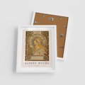 Plakat w ramie 40x50 - Mucha: Reprodukcja i Typografia na Plakacie - reprodukcja, alfons mucha - rama biała