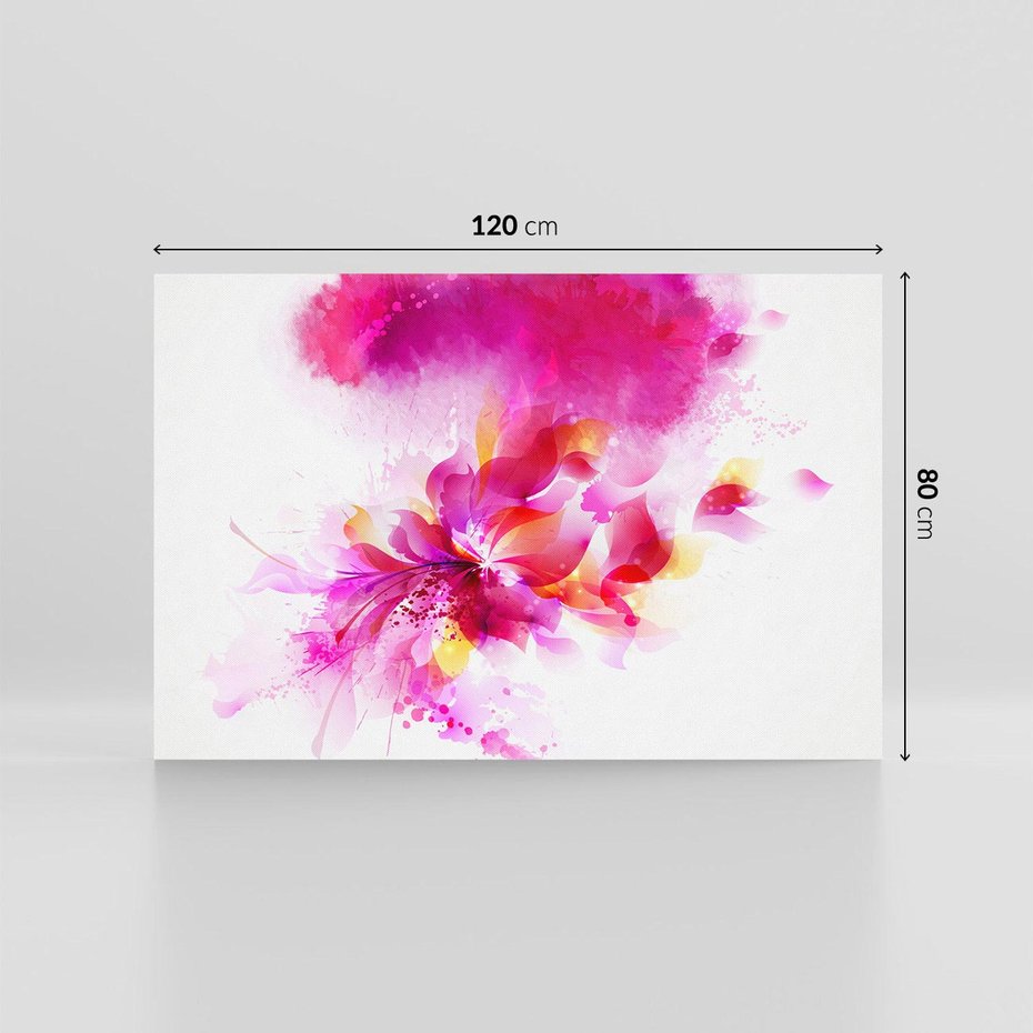 Obraz na płótnie 120x80 - Kwiaty abstrakcji - abstrakcja, kwiaty