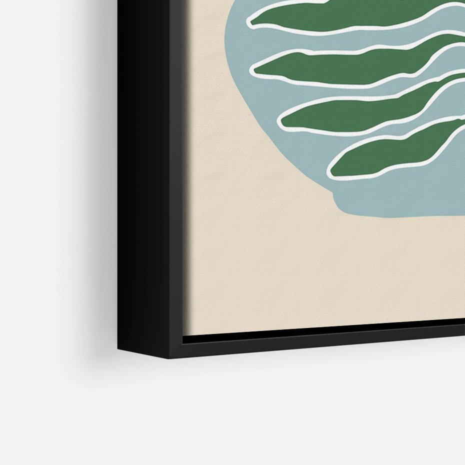 Obraz w ramie 50x70 - Wewnętrzne Spektrum - boho styl, wazon - rama czarna