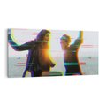 Obraz na płótnie 140x70 - Taniec tęsknot - zdjęcie w stylu retro, dodane kolorowe akcenty