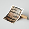 Plakat bez ramy 30x40 - Rustykalna Whisky - beczka whiskey, jack daniel's