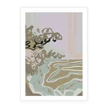 Plakat bez ramy 40x50 - Wizja Przestrzeni - pastelowy krajobraz, nowoczesny plakat