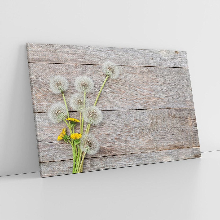 Obraz na płótnie 120x80 - Delikatne dmuchawce w otoczeniu natury - dmuchawce, natura