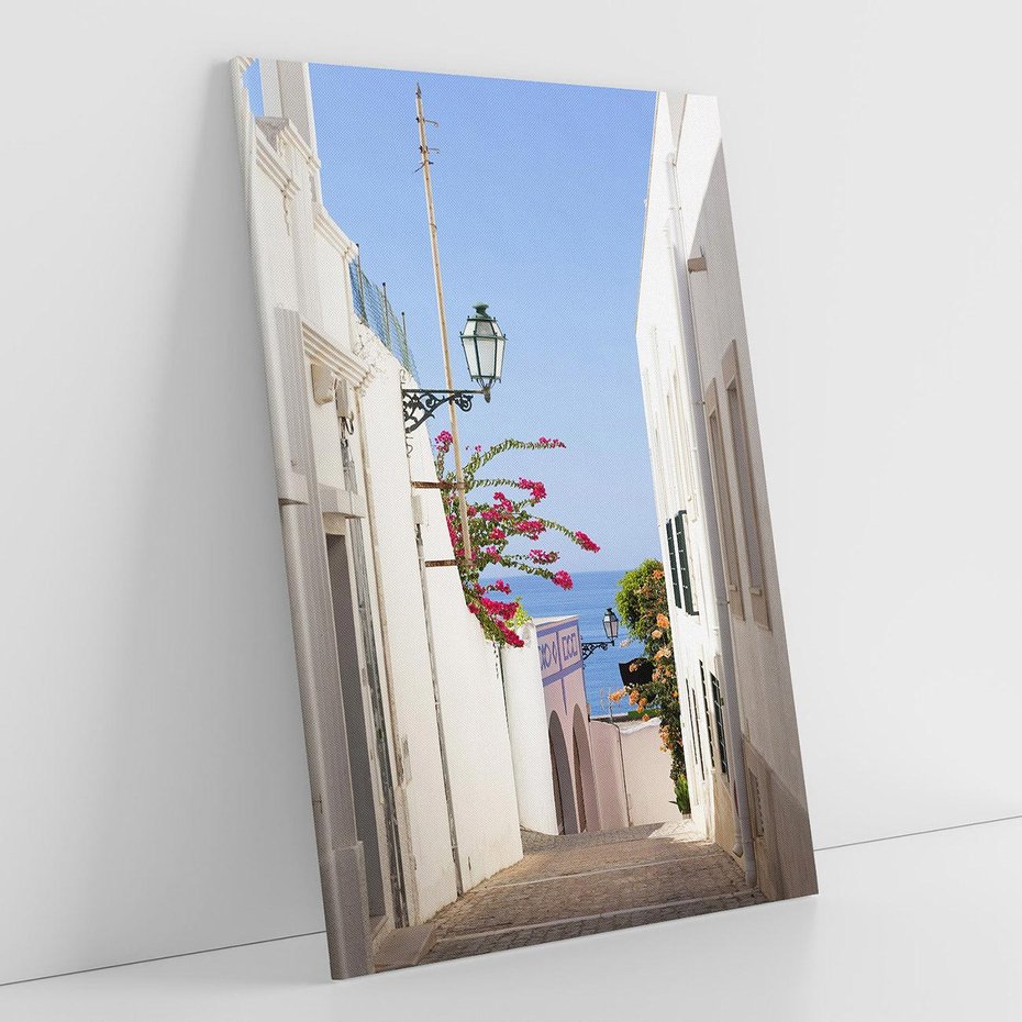 Obraz na płótnie 70x100 - Podróże w Czasie: Perspektywiczna Uliczka - uliczka, perspektywa