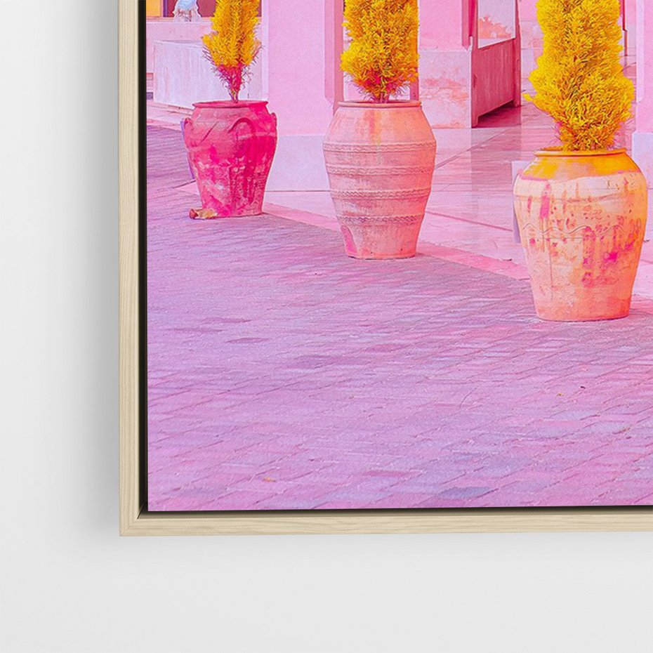 Obraz w ramie 70x100 - Marokańskie pastele - marokański, pastele - rama drewno