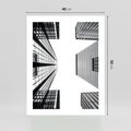 Plakat bez ramy 40x50 - Architektoniczna Symetria - architektura, wysoki wieżowiec