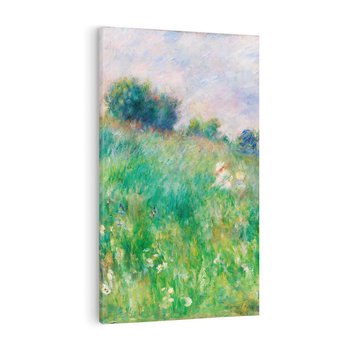 Obraz na płótnie 80x120 - "Łąka (La Prairie)" (1880) Pierre-Auguste Renoir - Reprodukcja - reprodukcja, obraz na płótnie