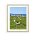Plakat w ramie 40x50 - Górskie Owce - góry, owce - rama drewno