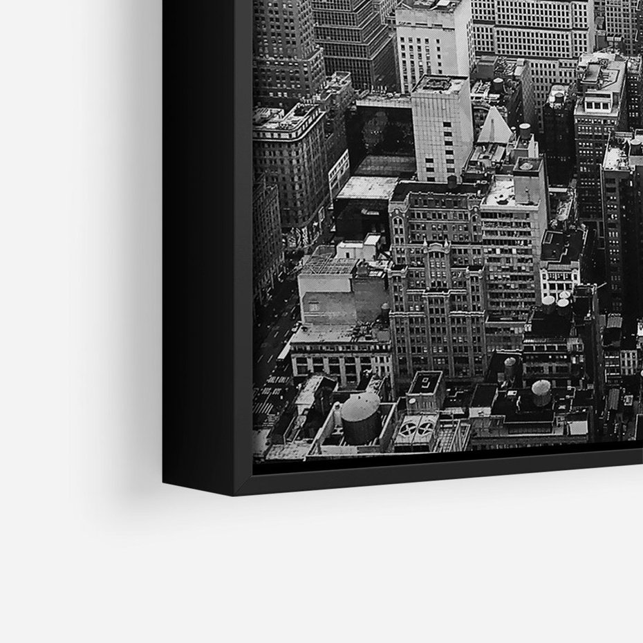 Obraz w ramie 70x100 - Majestatyczne Wysokości - Nowy Jork, wieżowce - rama czarna