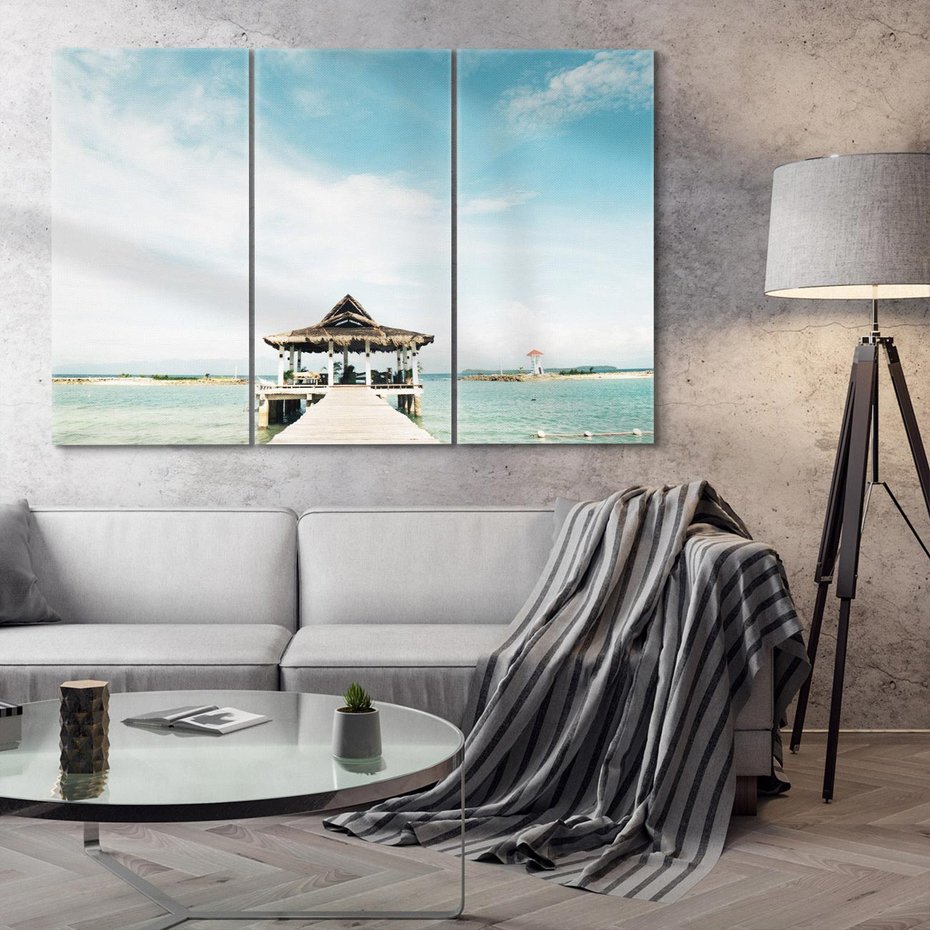 Obraz na płótnie 120x80 - Magia Morza i Piękno Plaży - Hawaje, morze