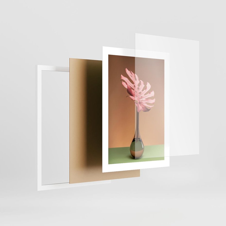 Plakat w ramie 30x40 - Wyjątkowy monstera - monstera, liść - rama biała