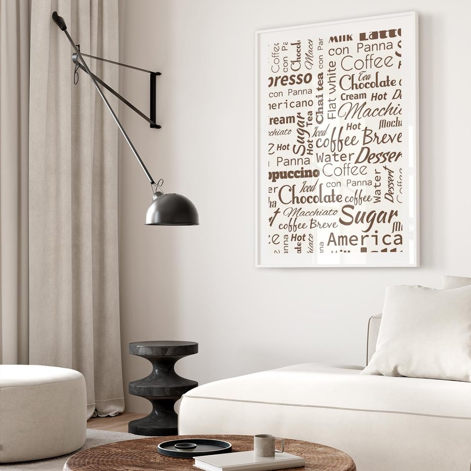 Plakat bez ramy 21x30 - Kawa w Stylu Coffee - kawa, coffee